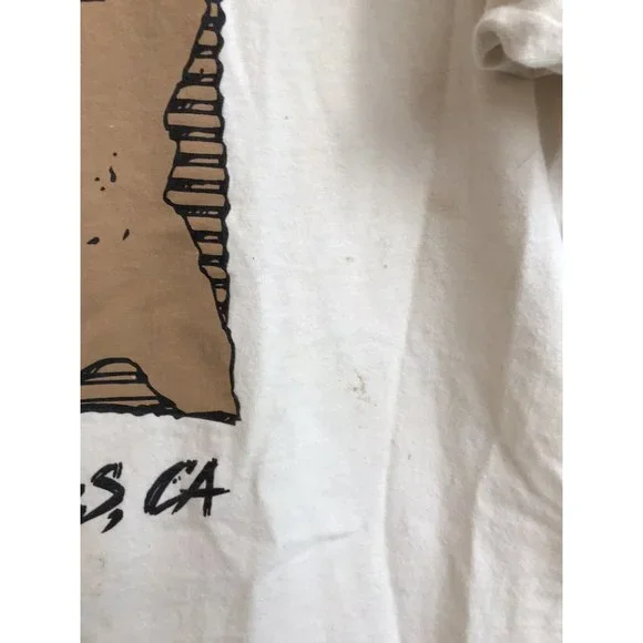 Vintage Will Golf For Food Palm Springs California Distressed XL 2XL T Shirt - Picture 3 of 10